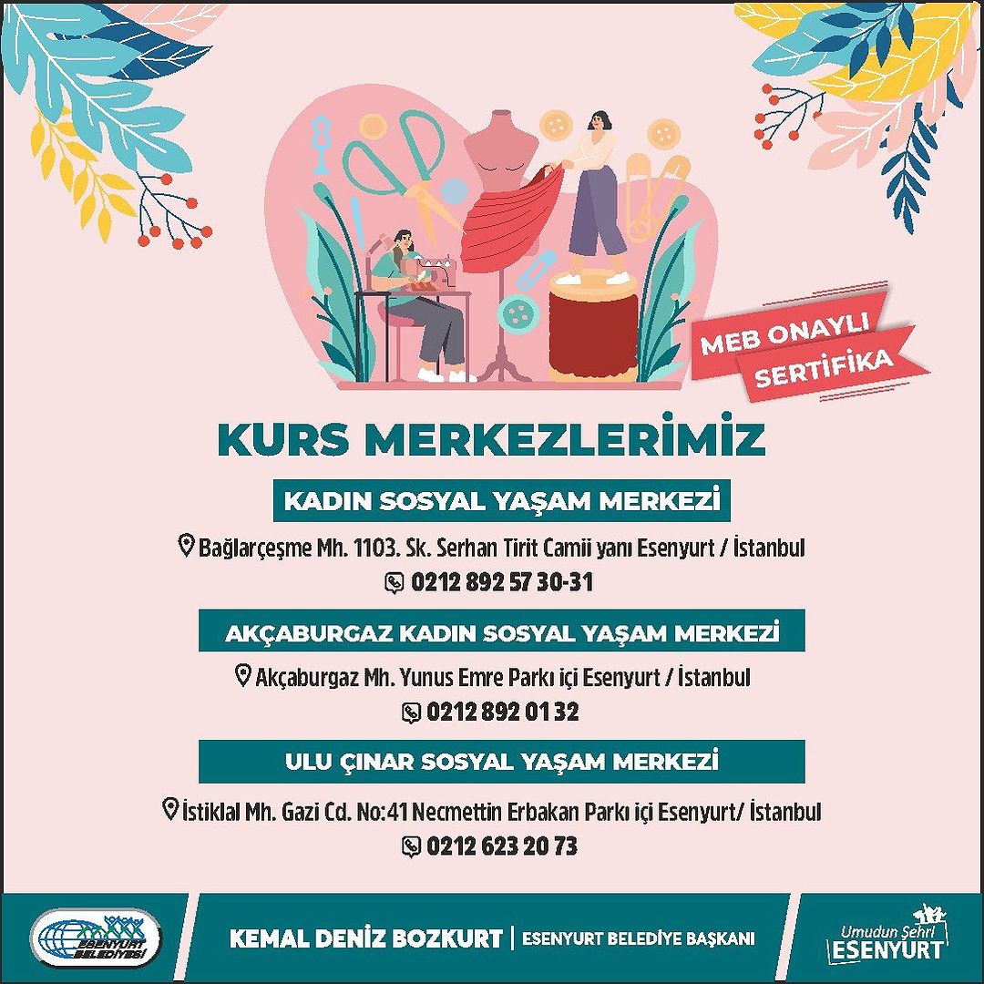 Esenyurt Belediyesi - Kurs Merkezleri Kadın Sosyal Yaşam Merkezi